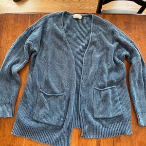 Blue oversized cardigan